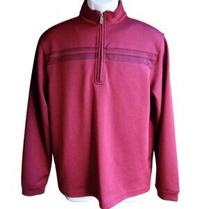 Pebble Beach Dry Luxe Performance Men's Red Long Sleeve Shirt Size S